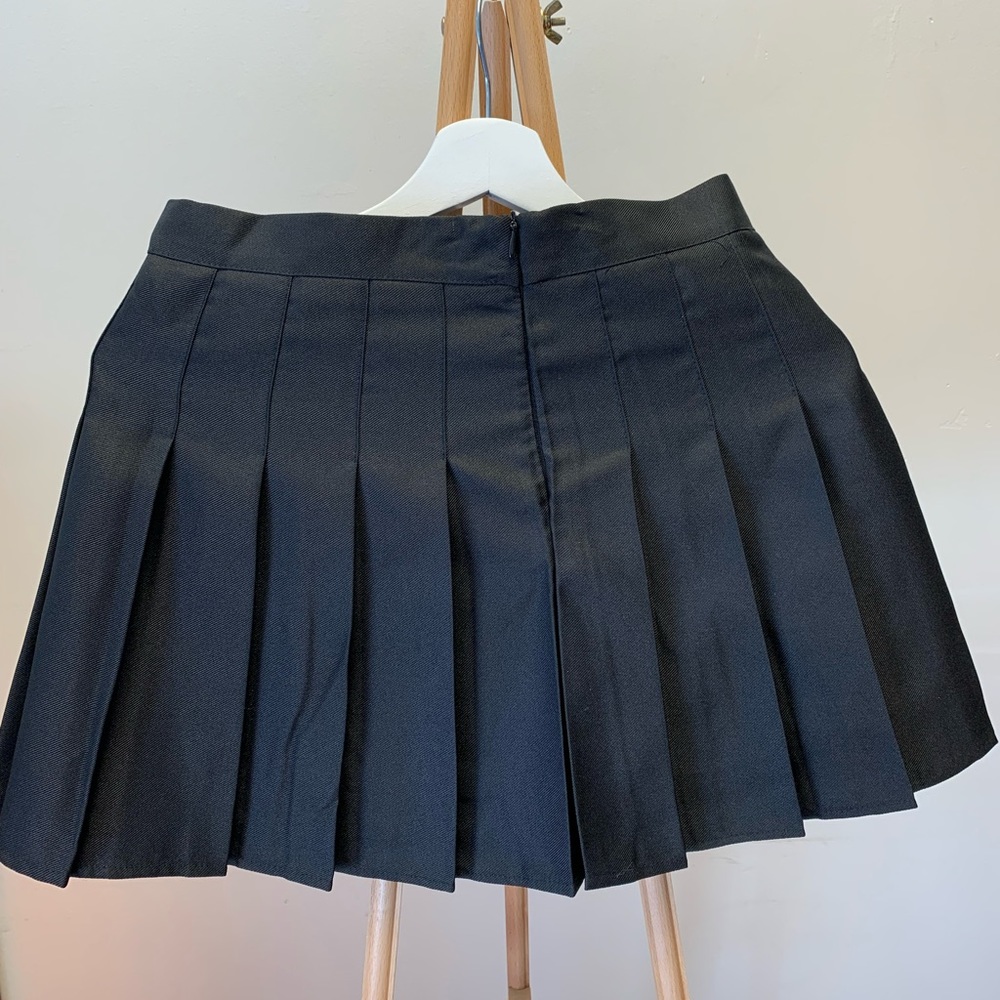 Black mini skirt